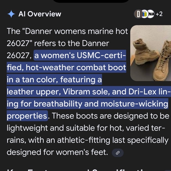 Danner Women's Marine Hot 26027 USMC Certified Combat Boot Size 7.5 - Picture 15 of 16